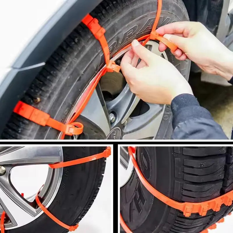 Car Snow Chains 10/20pcs - Anti-Slip Winter Emergency Auto