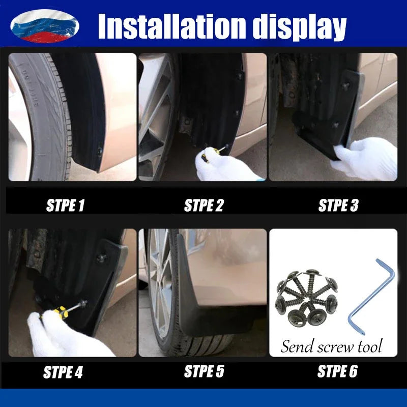 Mud Flaps Chevrolet Aveo T300 Sonic 2012-2020 - Splash Guards Holden Barina