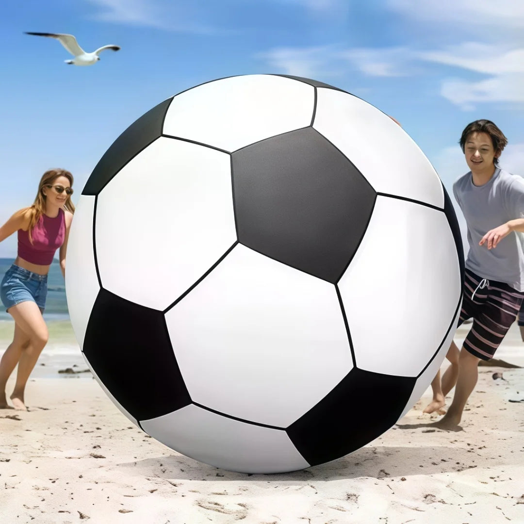 Giant Inflatable PVC Thick Football Ball - Outdoor Beach School Sports Game