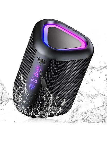 2025 LED IPX7 Bluetooth Speaker - Portable 24H Enhanced Bass