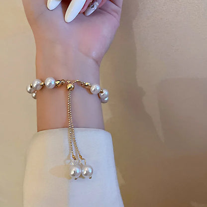 Women's Elegant Baroque Pearl Bracelet - Bangle Simulated Gift Birthday Evening