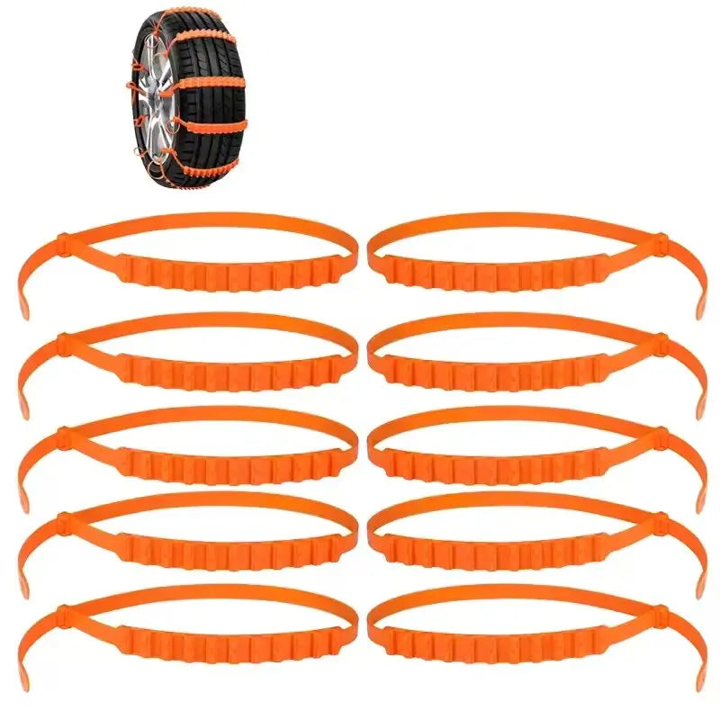 Car Snow Chains 10/20pcs - Anti-Slip Winter Emergency Auto