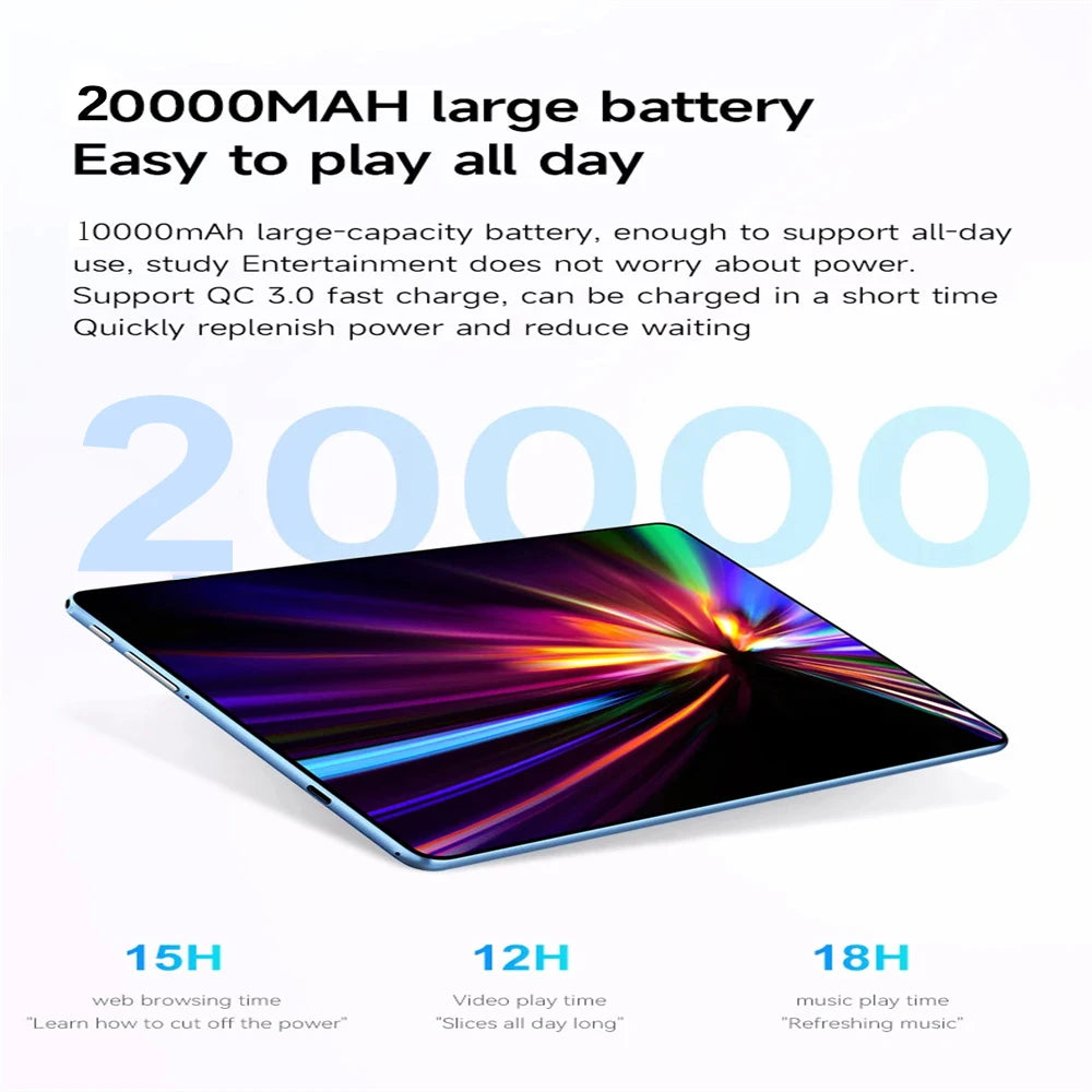 Tablet Pad 15 Pro 2025 22GB+2TB Android 14 Snapdragon 870 - 5G 20000mAh 4K