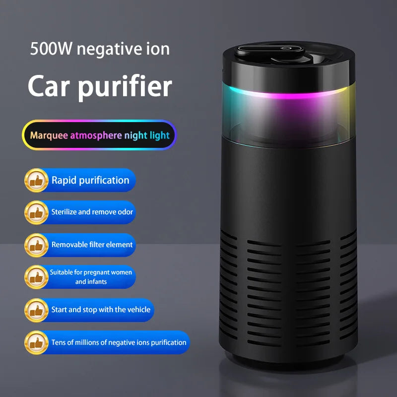 Car Air Purifier - Negative Ions Anti-Formaldehyde & Odgold 2026