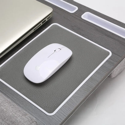 Portable Multifunctional Laptop Table - Double Groove Non-Slip Mouse Pad Sofa