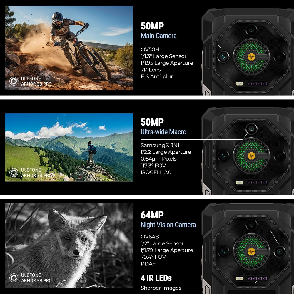 Smartphone Ulefone Armor 33 Pro 5G Rugged - Battery 25500mAh 512GB NFC