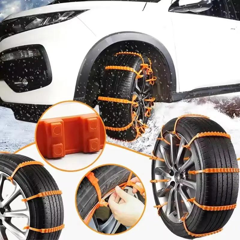 Car Snow Chains 10/20pcs - Anti-Slip Winter Emergency Auto