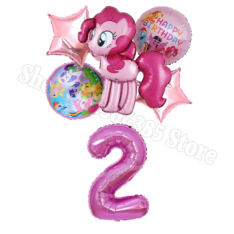 My Little Pony Number Balloons 1-10 Unicorn - Birthday Baby Shower Party