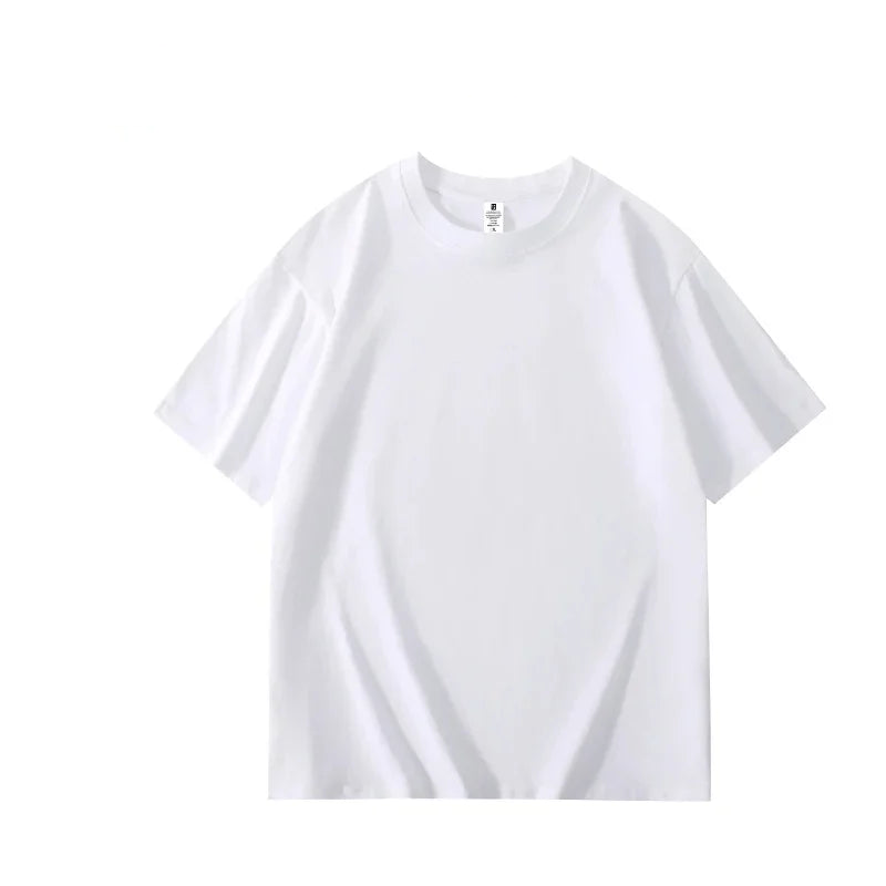 T-Shirt Men's Cotton Premium Round Collar Short Sleeve - Breathable Summer