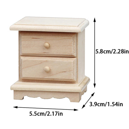 Home Miniature 1:12 Doll Furniture Storage Drawers - Decorative Accessory