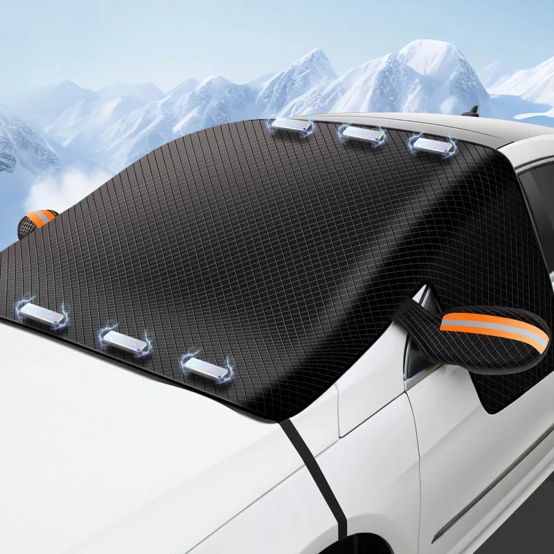 Magnetic Winter Windshield Snow Cover - Universal Outdoor Car Protection