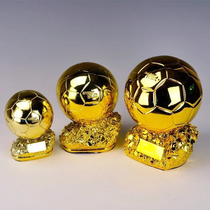Football Golden Ball Trophy 15/20/25cm - Player Award Decor Home