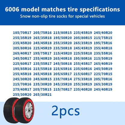 Car Wheel Chains Winter Anti-Slip - Emergency Easy Installation Snow Socks