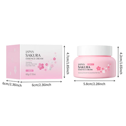 LAIKOU Japan Sakura Essence Cream Cherry Blossom Facial Cream Heavy Moisturizer Improving Dryness & Roughness Face Skin Care