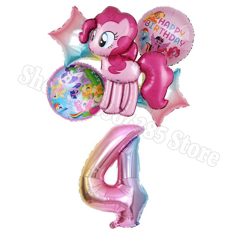 My Little Pony Number Balloons 1-10 Unicorn - Birthday Baby Shower Party