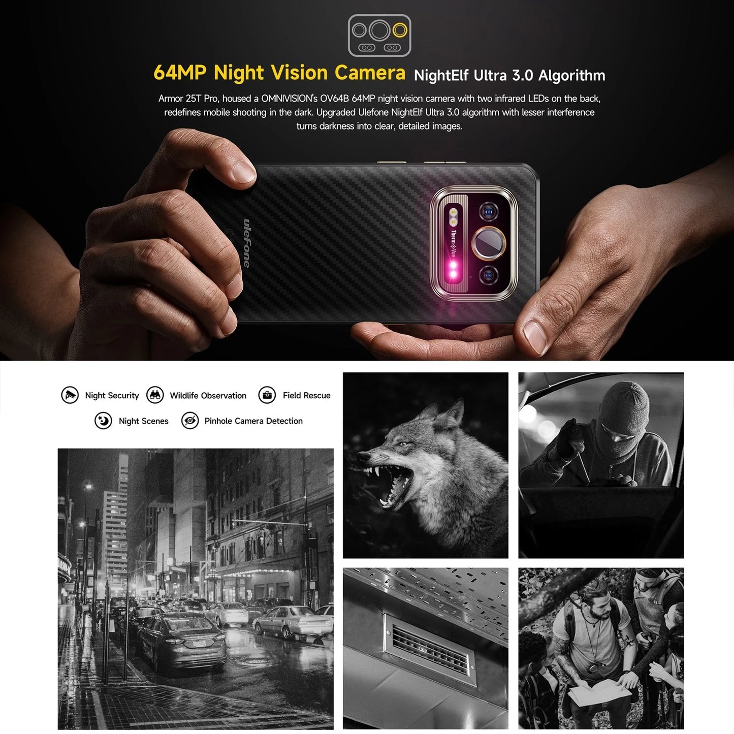 Smartphone Ulefone Armor 25T Pro 5G Thermal - Thermal Imaging Android 14