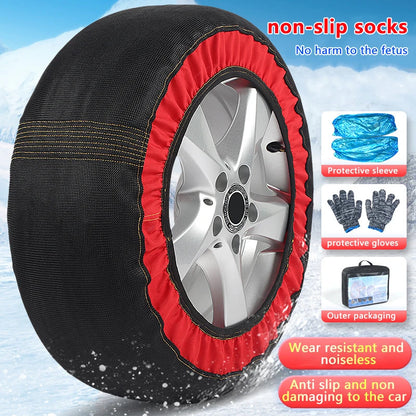 Car Wheel Chains Winter Anti-Slip - Emergency Easy Installation Snow Socks