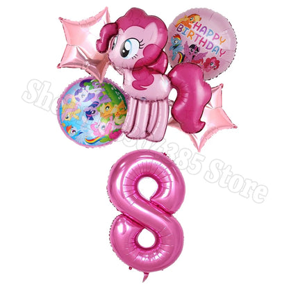 My Little Pony Number Balloons 1-10 Unicorn - Birthday Baby Shower Party