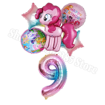 My Little Pony Number Balloons 1-10 Unicorn - Birthday Baby Shower Party