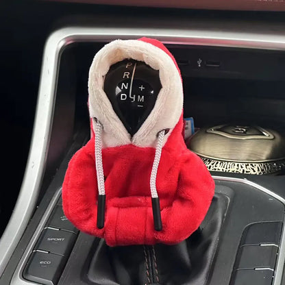 Winter Hooded Car Gear Shift Cover - Interior Decor Manual Automatic Universal