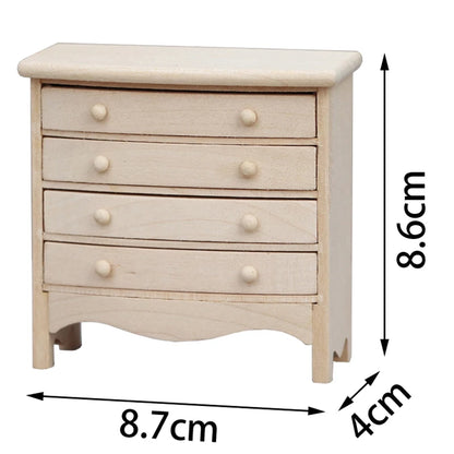 Home Miniature 1:12 Doll Furniture Storage Drawers - Decorative Accessory