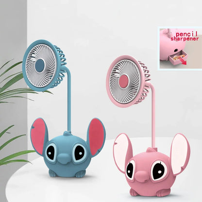 LED Desk Lamp Lilo & Stitch Pencil Shape - Foldable USB Rechargeable Gift
