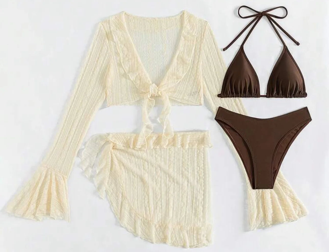 Women's 4-Piece Swimsuit Set – Bikini, Cover-Up & More | Summer 2026