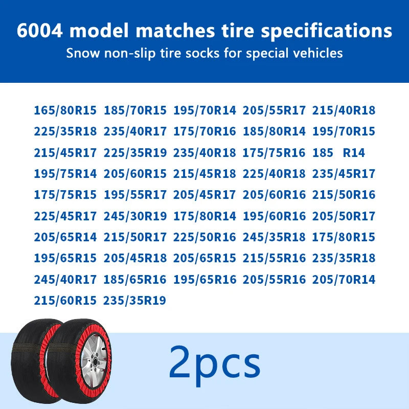 Car Wheel Chains Winter Anti-Slip - Emergency Easy Installation Snow Socks