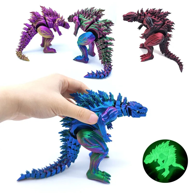 3D Printed Muscle Dinosaur Action Figure – Movable Joint Kids Toy