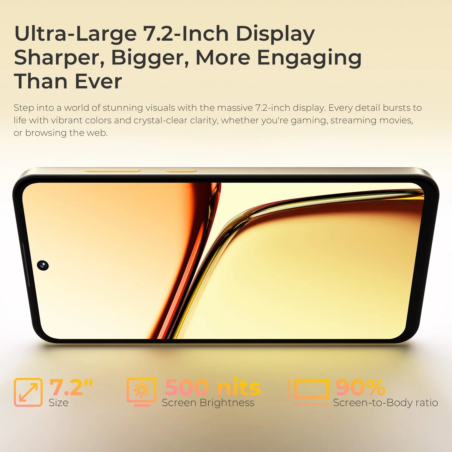 OUKITEL Smartphone C69 Android 15 - Screen 7.2" 24GB RAM 256GB 6000mAh