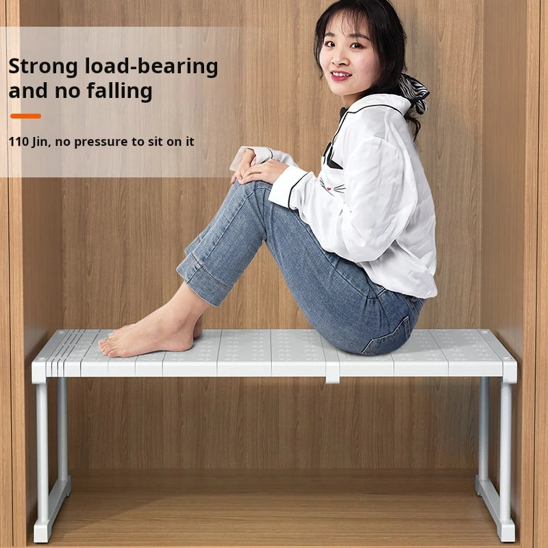 Adjustable Multifunctional Wardrobe Organizer - Storage Clothing Shoes Kitchen