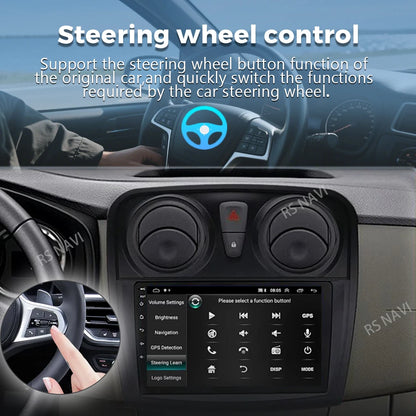 Radio Auto Android 15 Renault Sandro Logan 2 2014-2019 - 2K QLED CarPlay GPS