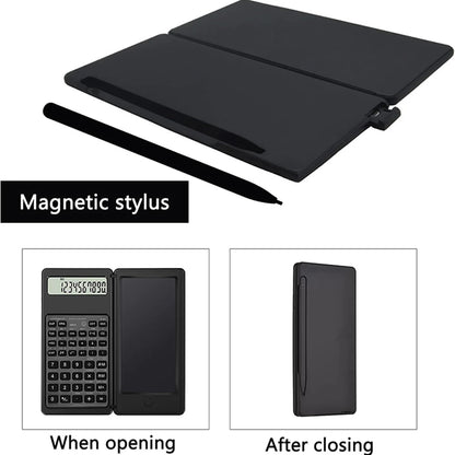 Scientific Calculator 2-in-1 Foldable - 6" LCD Drawing Tablet Desk