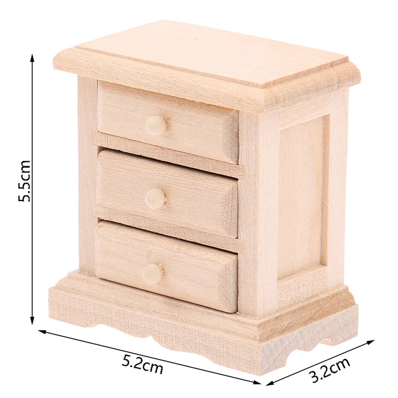 Home Miniature 1:12 Doll Furniture Storage Drawers - Decorative Accessory