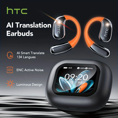 Earbuds Bluetooth HTC NE27 5.4 - AI Translator LCD Screen Noise Reduction