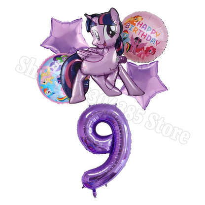 My Little Pony Number Balloons 1-10 Unicorn - Birthday Baby Shower Party