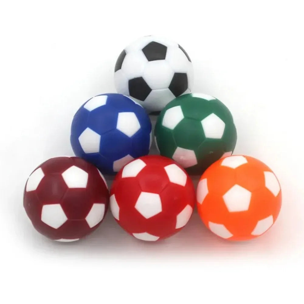 Mini Football Table Balls 6pcs 32mm - Black White Foosball Training