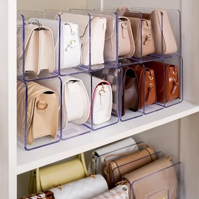 Handbag Wardrobe Organizer Transparent - Shelf Storage Display