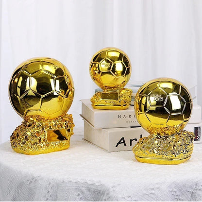 Football Golden Ball Trophy 15/20/25cm - Player Award Decor Home