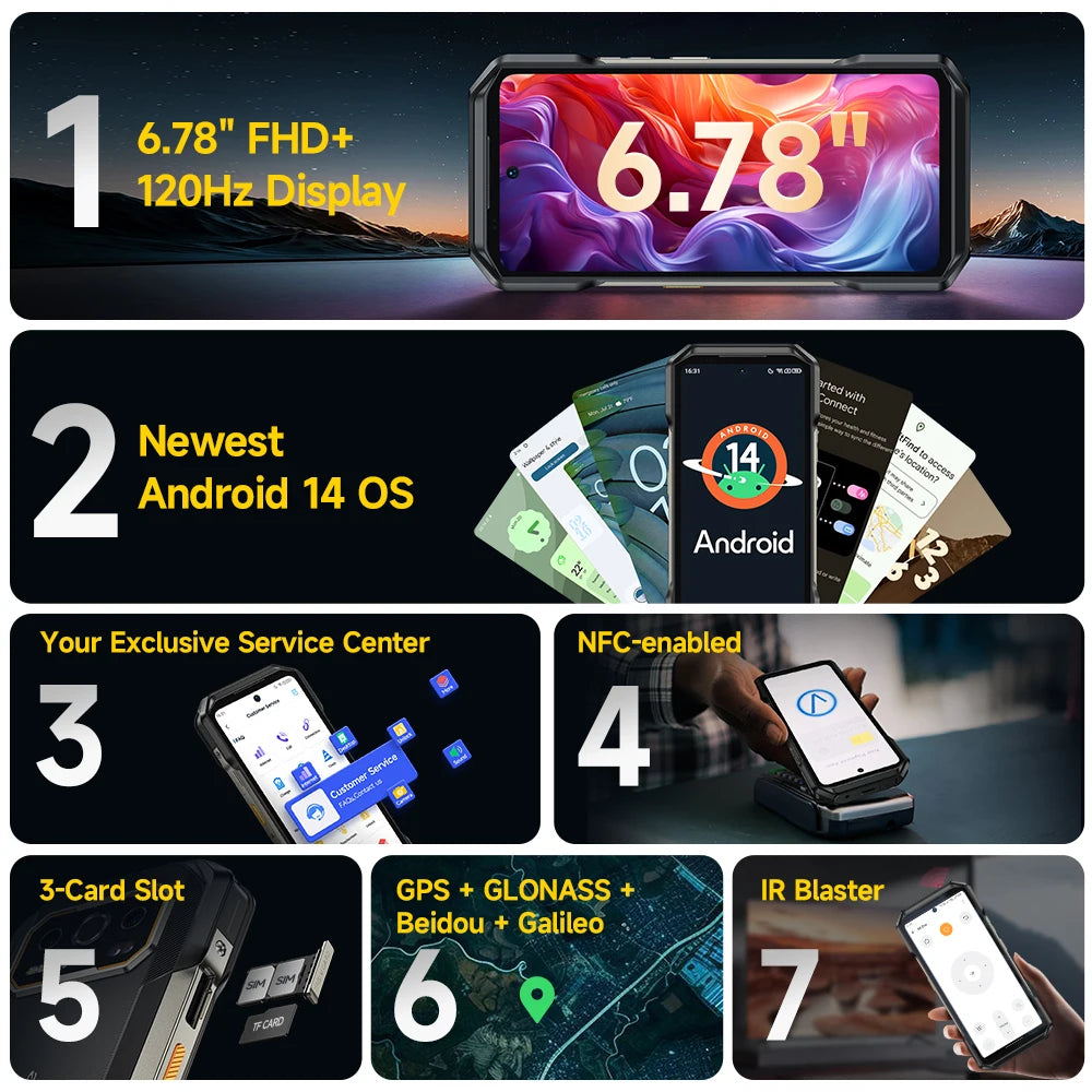 Smartphone Ulefone Armor 27T Pro 5G - Rugged 10600mAh 50MP 24GB+256GB