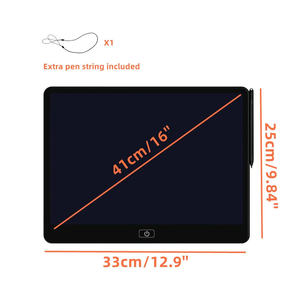 LCD Drawing Tablet 16" Kids - Plus Size Learning Gift