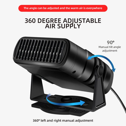 Fan Car Heater 2-in-1 12V/24V 120W - Anti-Fog Defroster 2026