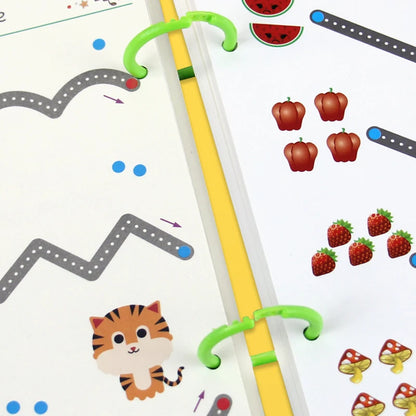 Montessori Math Drawing Tablet - Educational Pen Control Game Kids