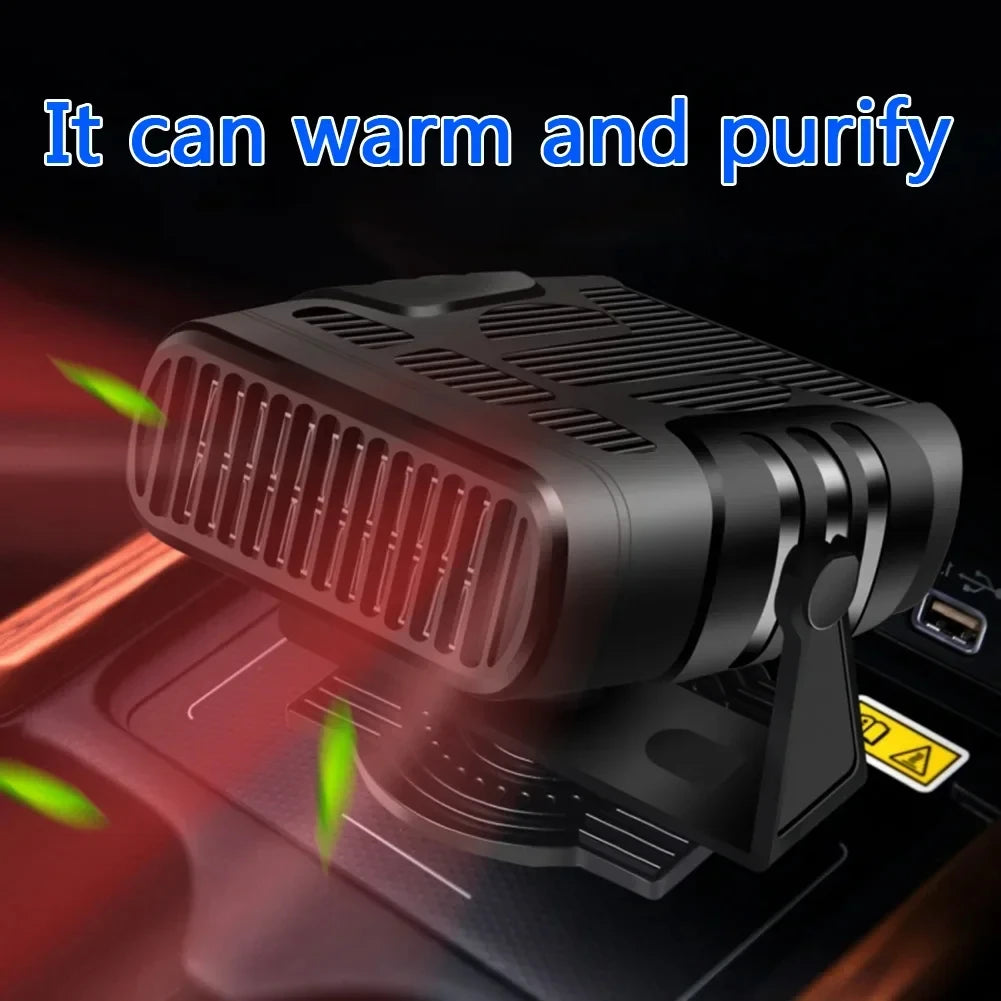 Fan Car Heater 2-in-1 12V/24V 120W - Anti-Fog Defroster 2026