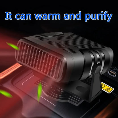 Fan Car Heater 2-in-1 12V/24V 120W - Anti-Fog Defroster 2026