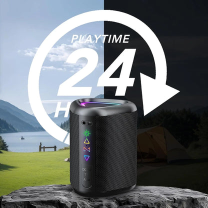 2025 LED IPX7 Bluetooth Speaker - Portable 24H Enhanced Bass