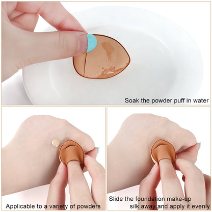 Mini Finger Puff Makeup Sponges 50/100pcs - Foundation Concealer Applicator