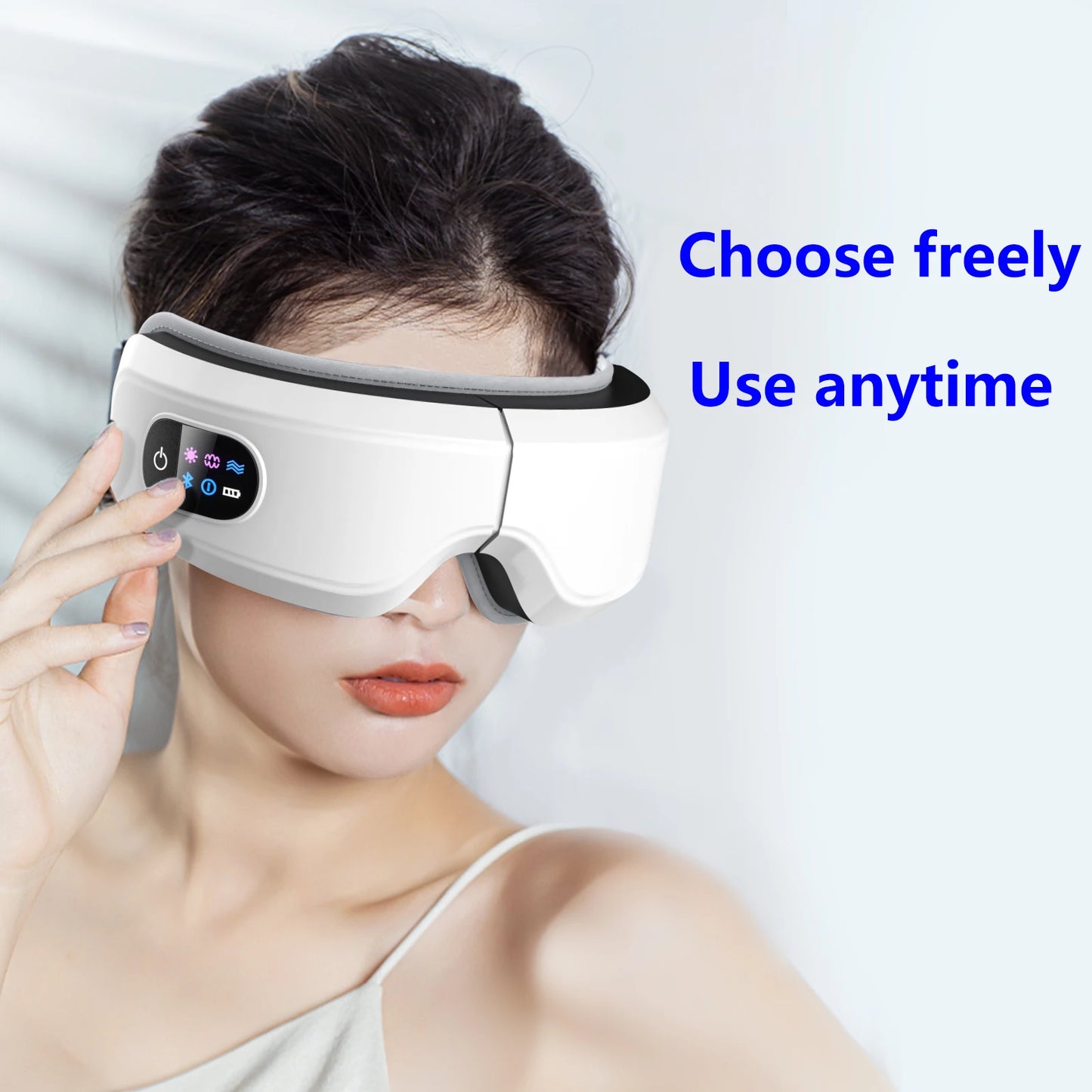 Heated Eye Massager - Eye Mask for Migraine 3-Mode Fatigue Relief