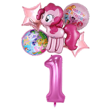 My Little Pony Number Balloons 1-10 Unicorn - Birthday Baby Shower Party