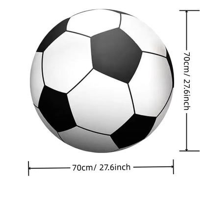 Giant Inflatable PVC Thick Football Ball - Outdoor Beach School Sports Game